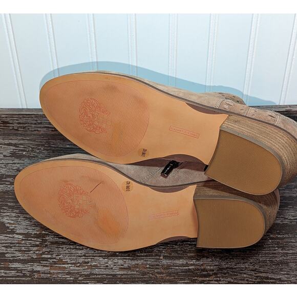 Vince Camuto Women's Tan Suede Parrla Ankle Bootie Size 10W/42 - Picture 5 of 5